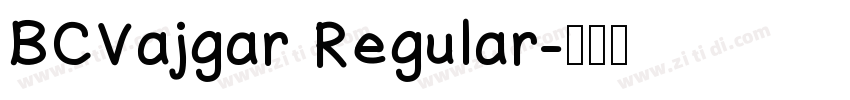 BCVajgar Regular字体转换